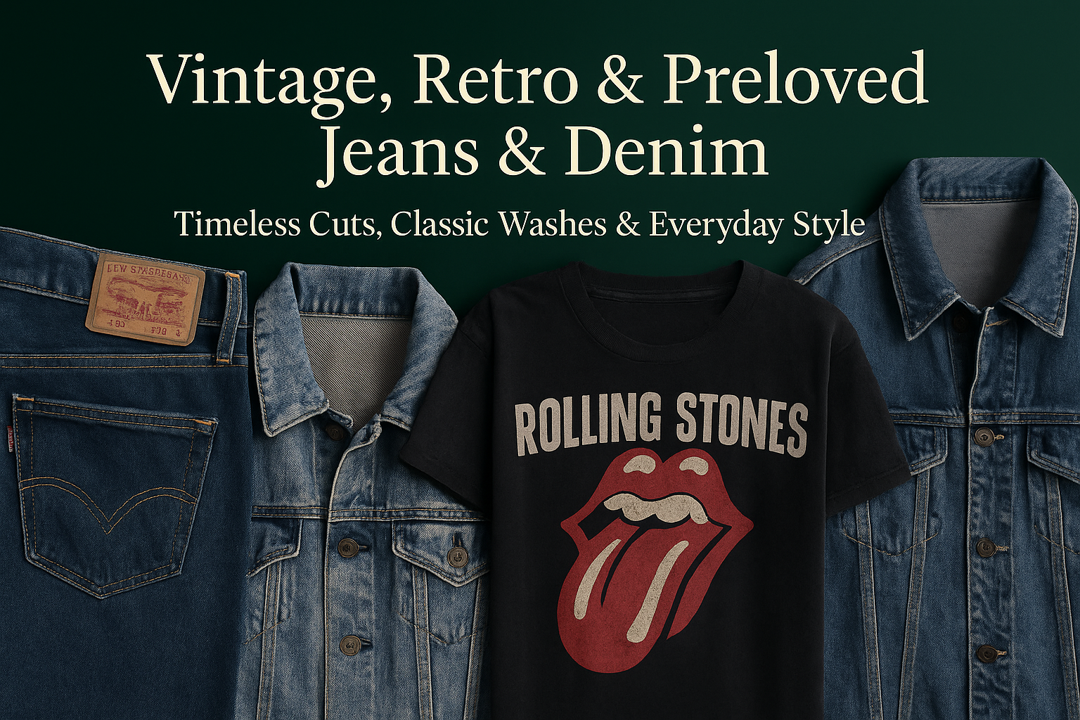 🩵 Vintage, Retro & Preloved Jeans and denim Collection