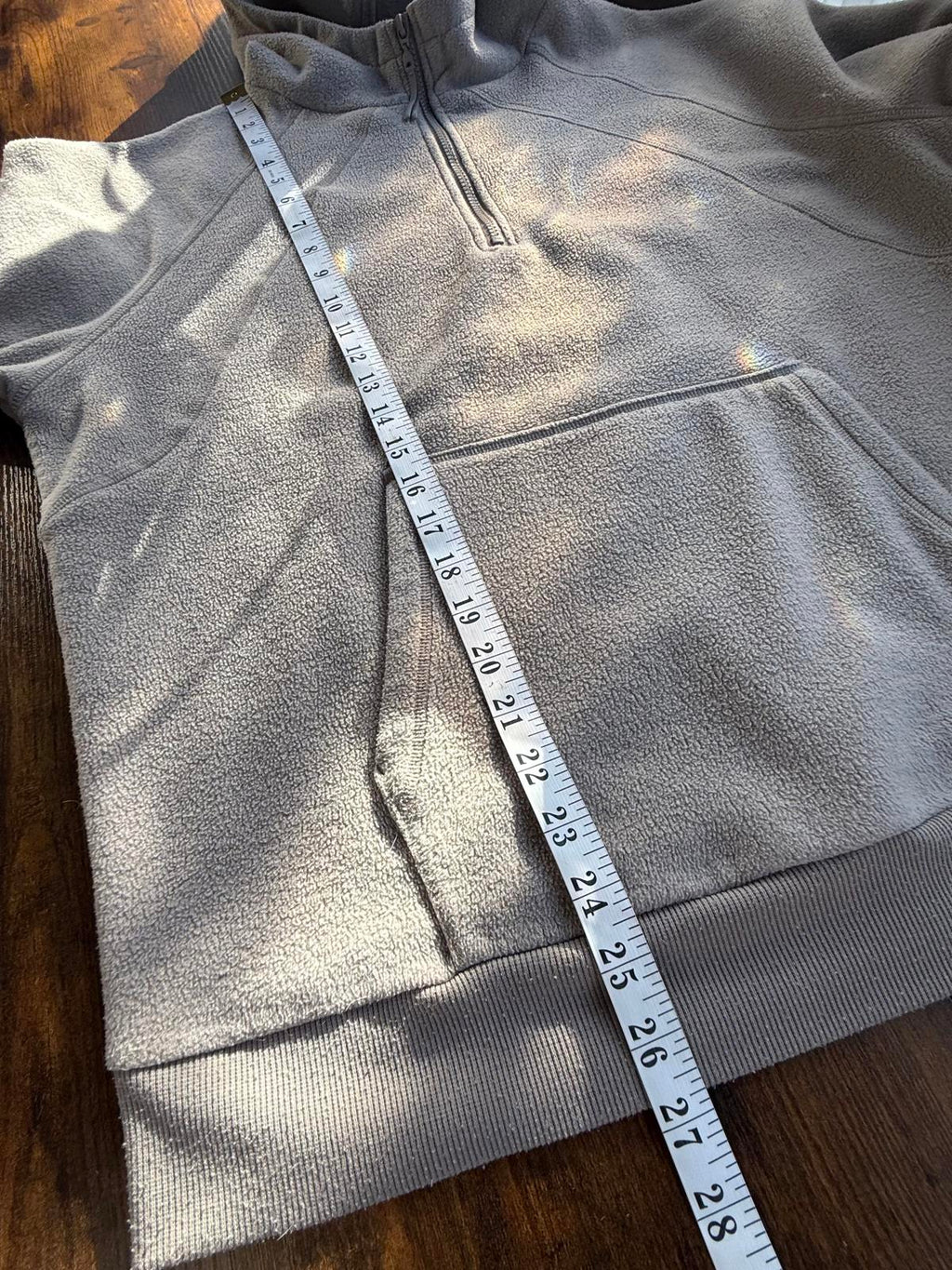 F&F Active Beige Half Zip Fleece Hoodie UK 14 #73