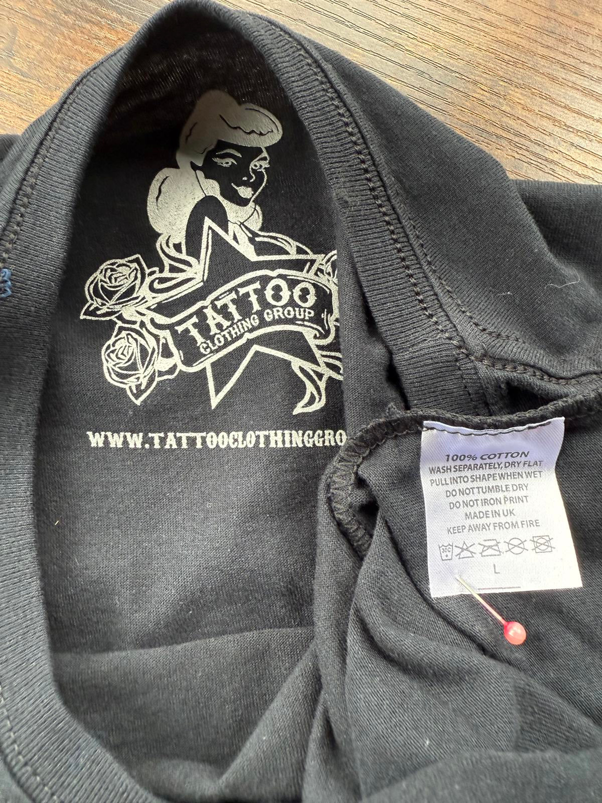 Vintage Tattoo Art Graphic T-Shirt - Size Large