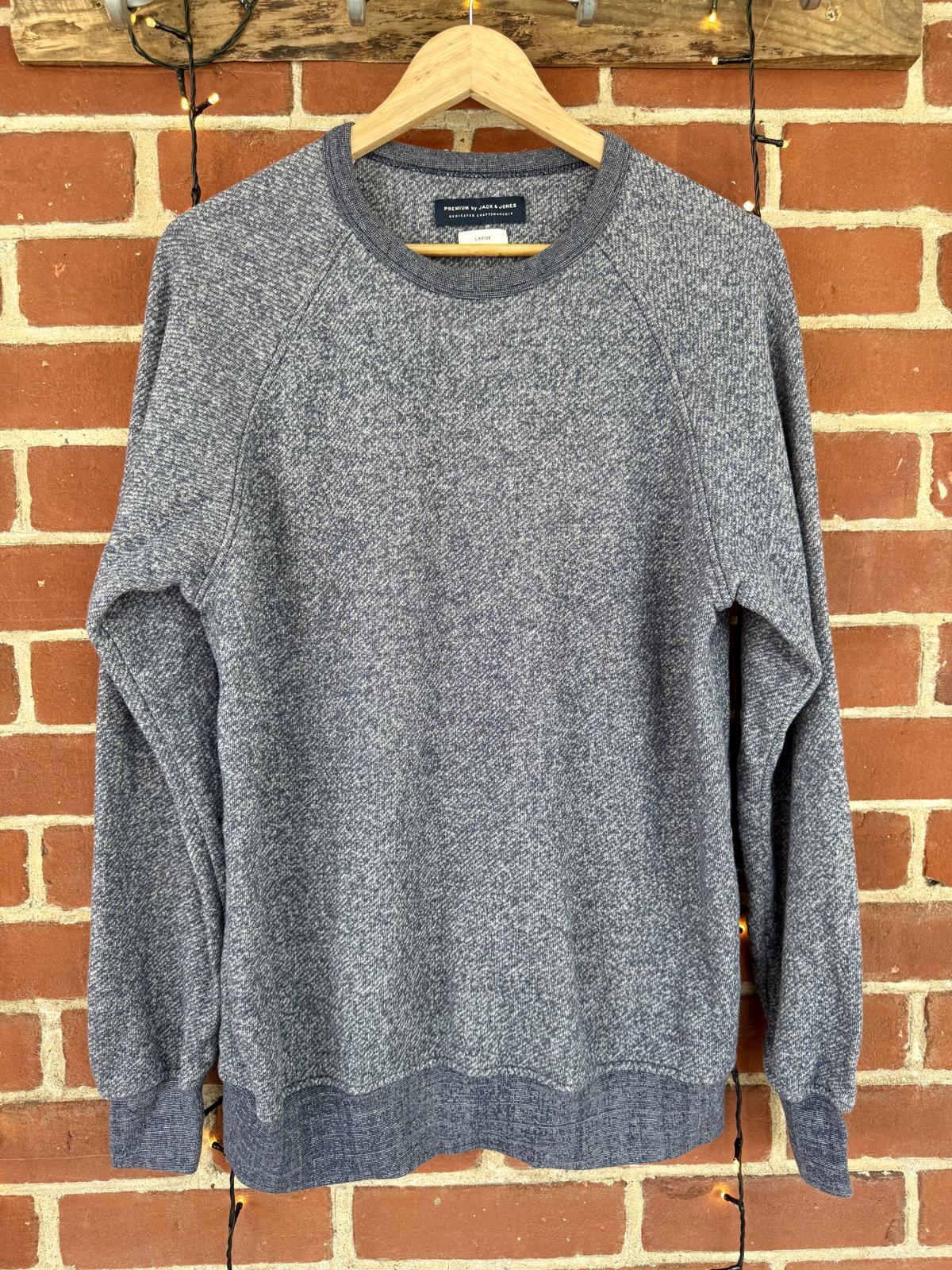 Jack & Jones Premium Blue Crew Neck Sweatshirt | UK L / US L                 N5