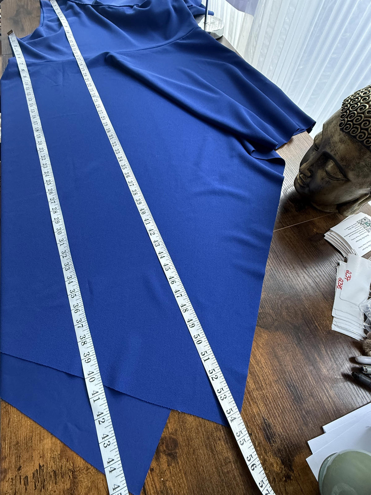 Goddiva Plus Royal Blue One Shoulder Asymmetric Dress DR1634P UK 26          237