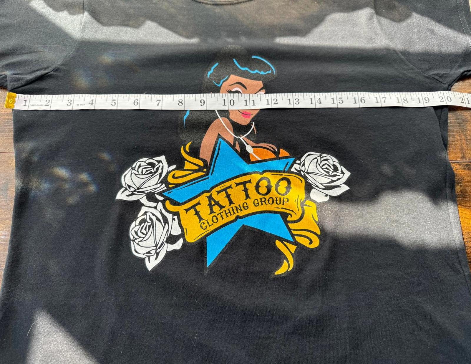 Stylish Tattoo Graphic Tee - 100% Cotton - XXL - 14/16