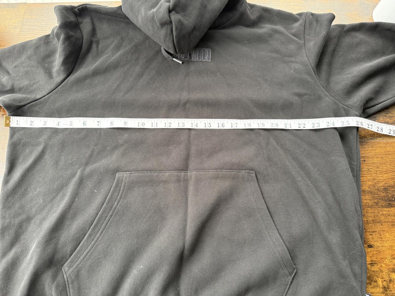 🖤 Super Soft PUMA Black Hoodie – XL – Embroidered Logo NUM39