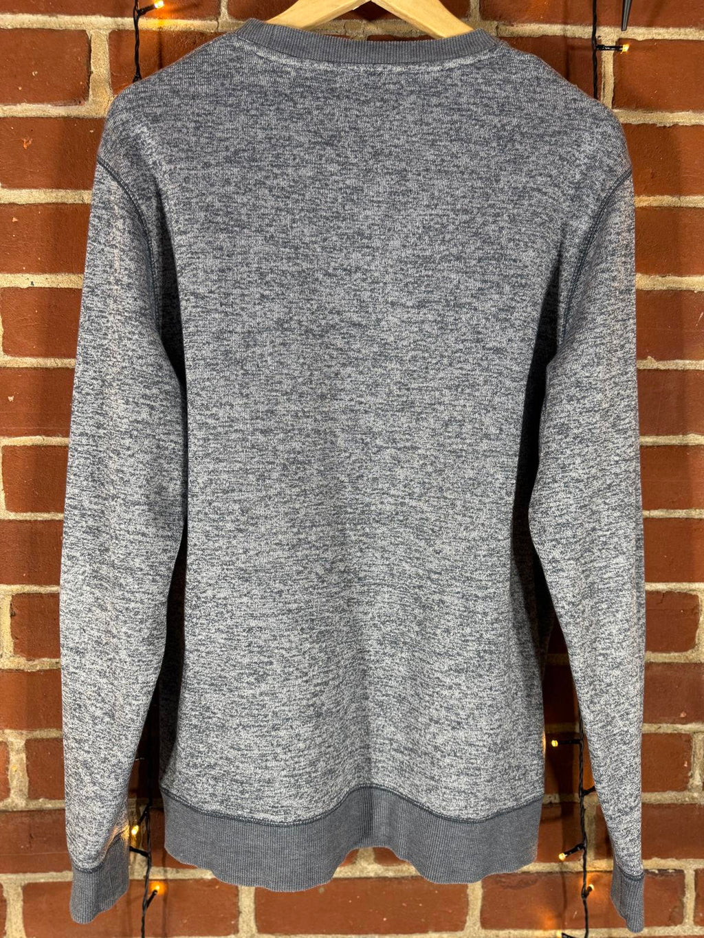 Next Men’s Grey Marl Crew Neck Sweatshirt – Size L Regular Fit NUM12