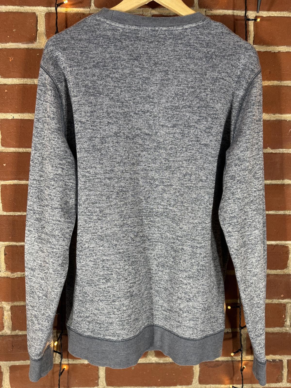 Next Men’s Grey Marl Crew Neck Sweatshirt – Size L Regular Fit NUM12