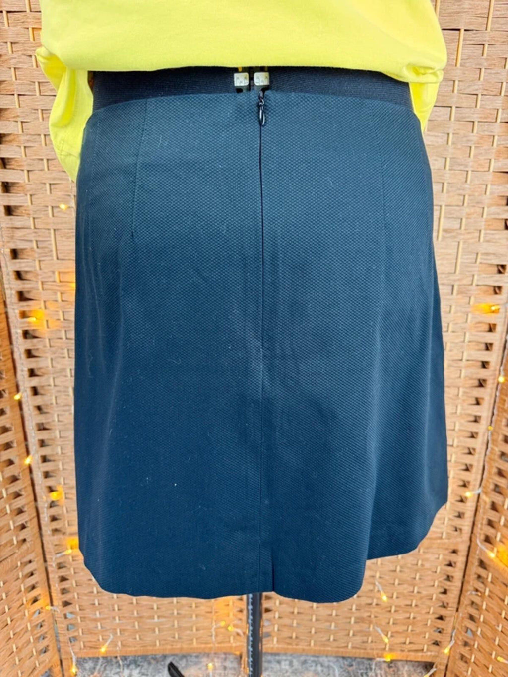 F&F Black Textured Mini Skirt UK 16 BNWT Smart Work Office
