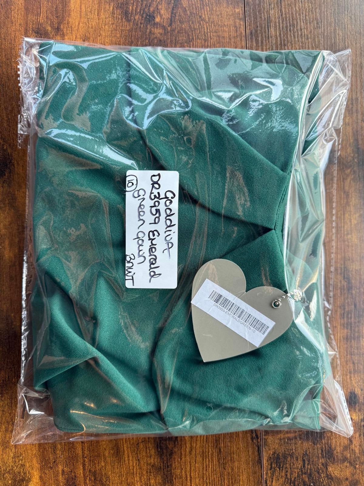 Goddiva Emerald Green Bardot Maxi Gown DR3956 – UK 10