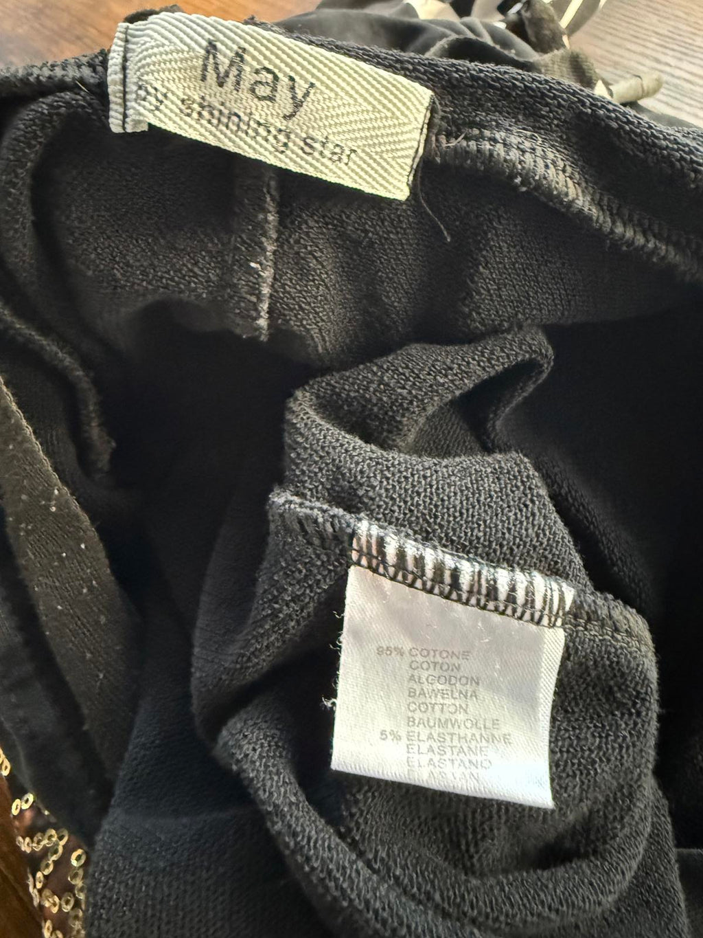 🦅 May by Standing Star “Rock Eagle” Sequin Hoodie – Black – Size 14-16