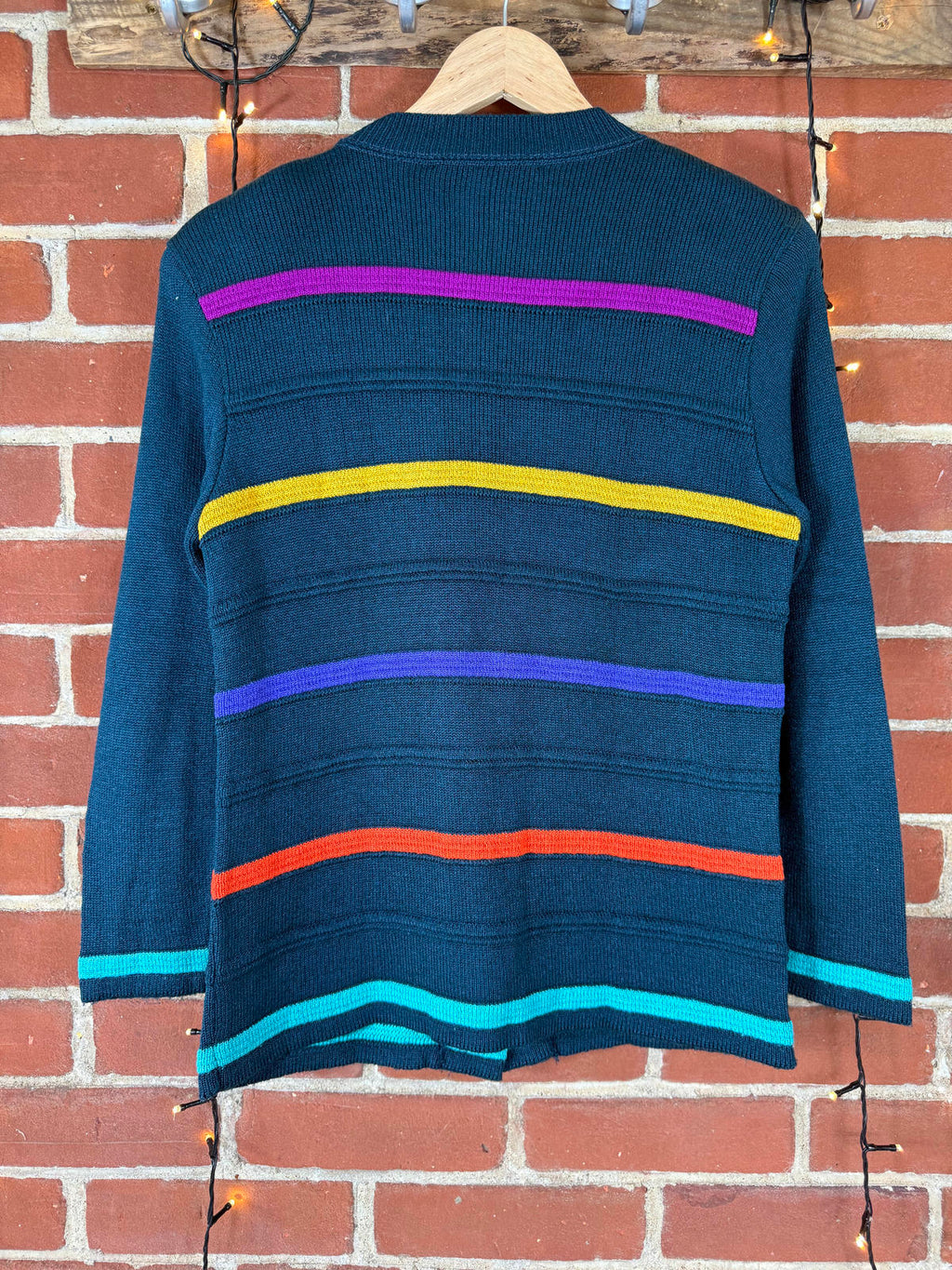 Vintage 1980/90s Ami Knits Petites Cardigan  Shoulder Pads UK Size 12/14 NUM 59