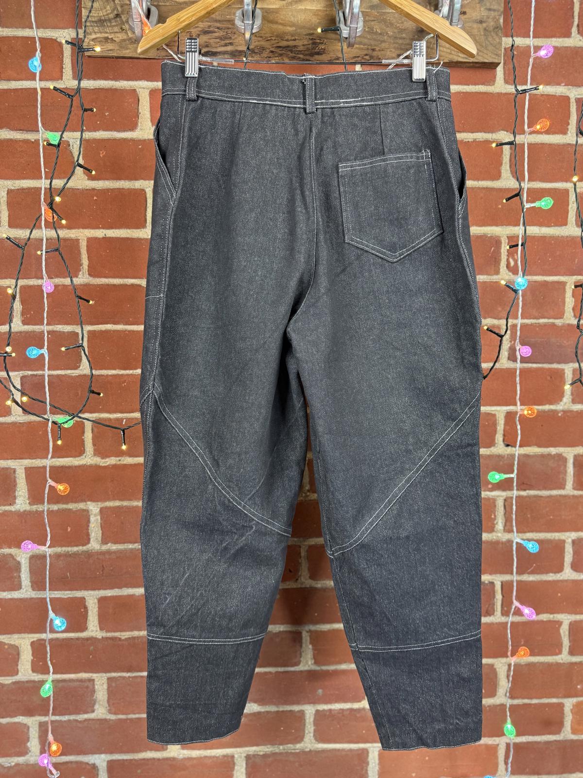 Vintage Pure Denim Workwear Tapered Jeans – UK 10 / US 6 (No Label)