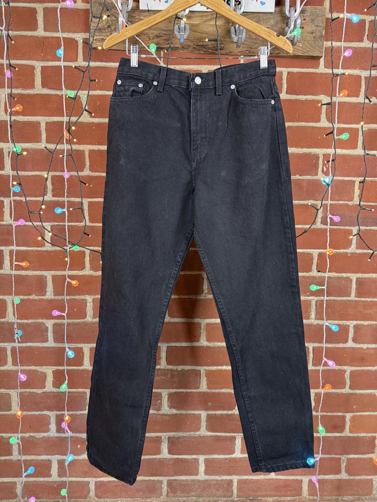 Vintage Faded Glory Classic Straight Black Jeans – US 10 / UK 12