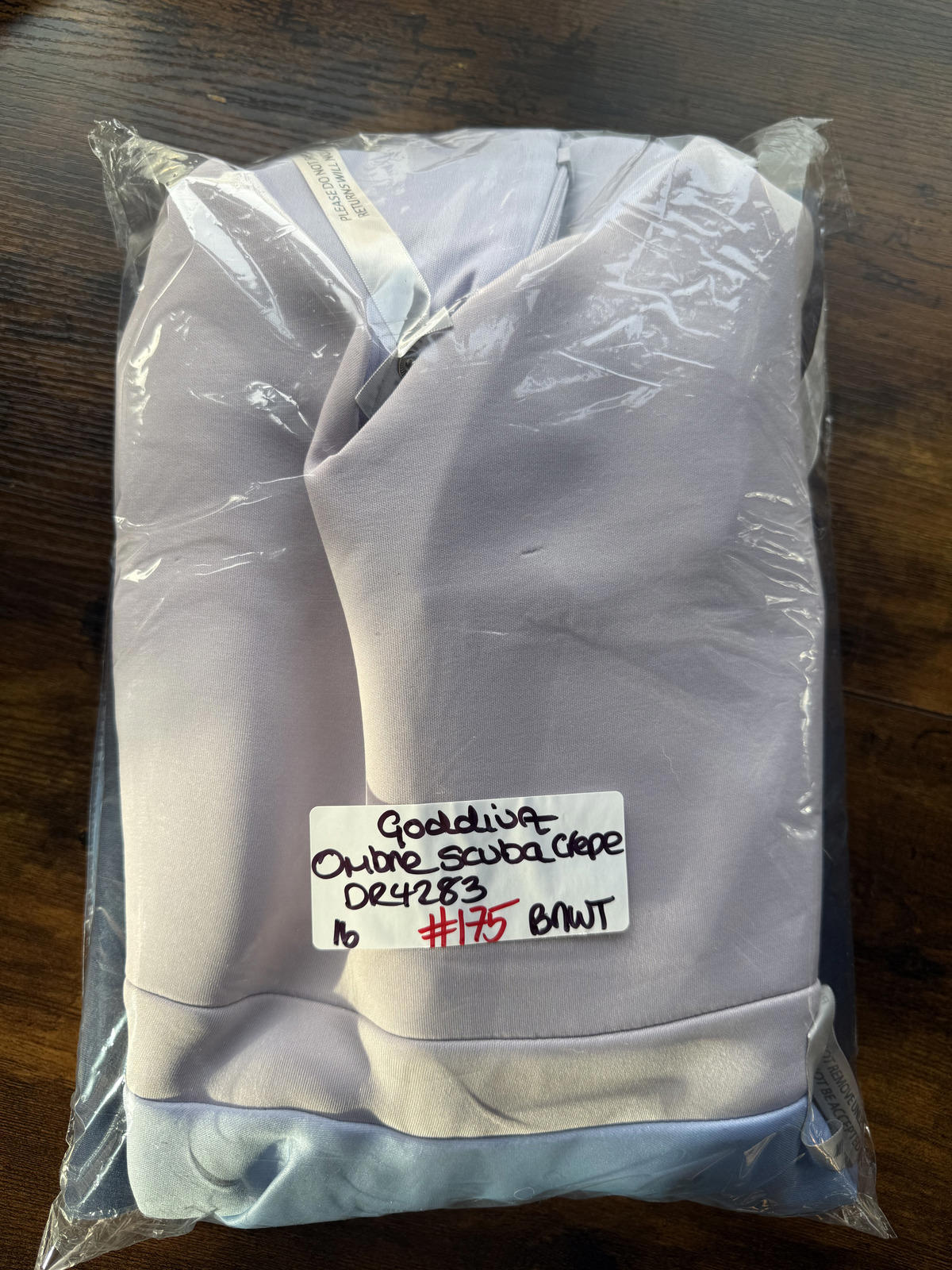 Goddiva London Light Blue Ombre Midi Dress UK 16 | Fit & Flare Skater       .175