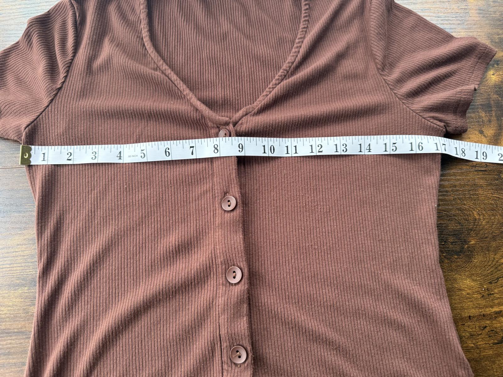 🌸 SHEIN Ribbed Button-Down Maxi Dress – Chocolate Brown – Size XL  🌸