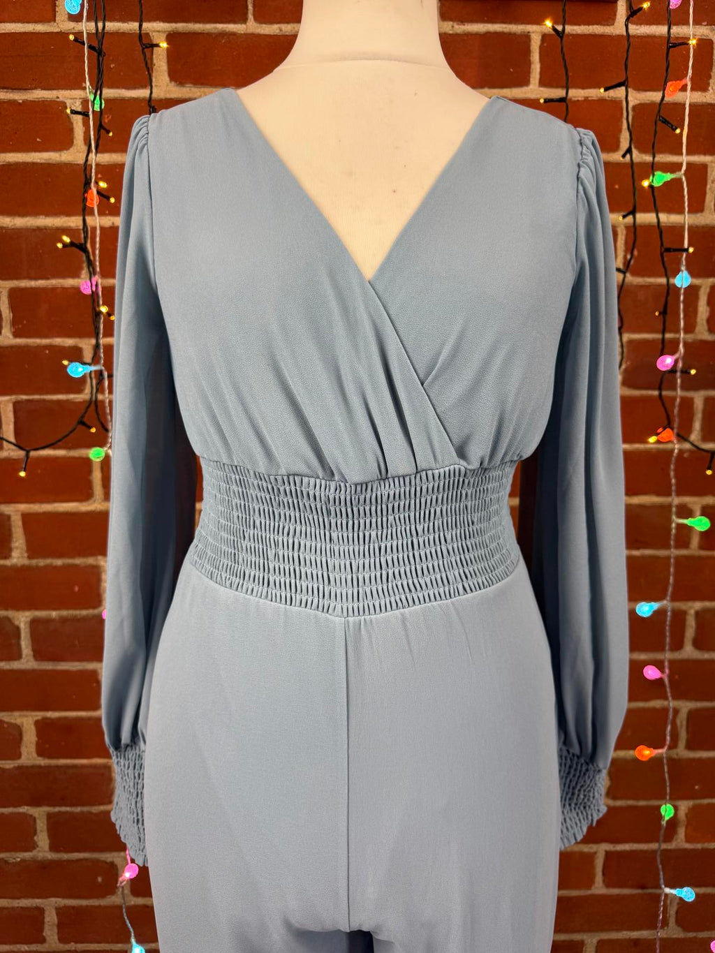 Goddiva Duck Egg Blue Wide Leg Jumpsuit UK 12 / US 8 BNWT                   .320