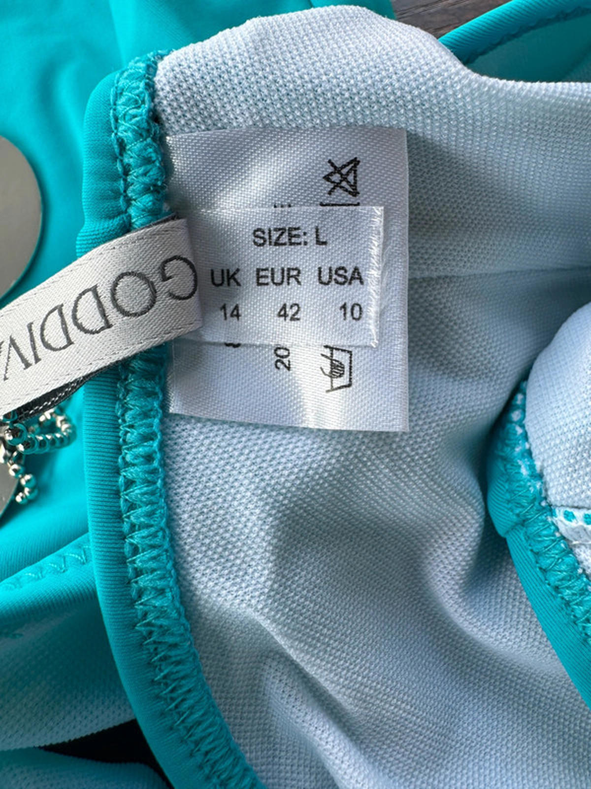 Elegant Aqua Wrap Swimsuit Set - Stylish One Piece