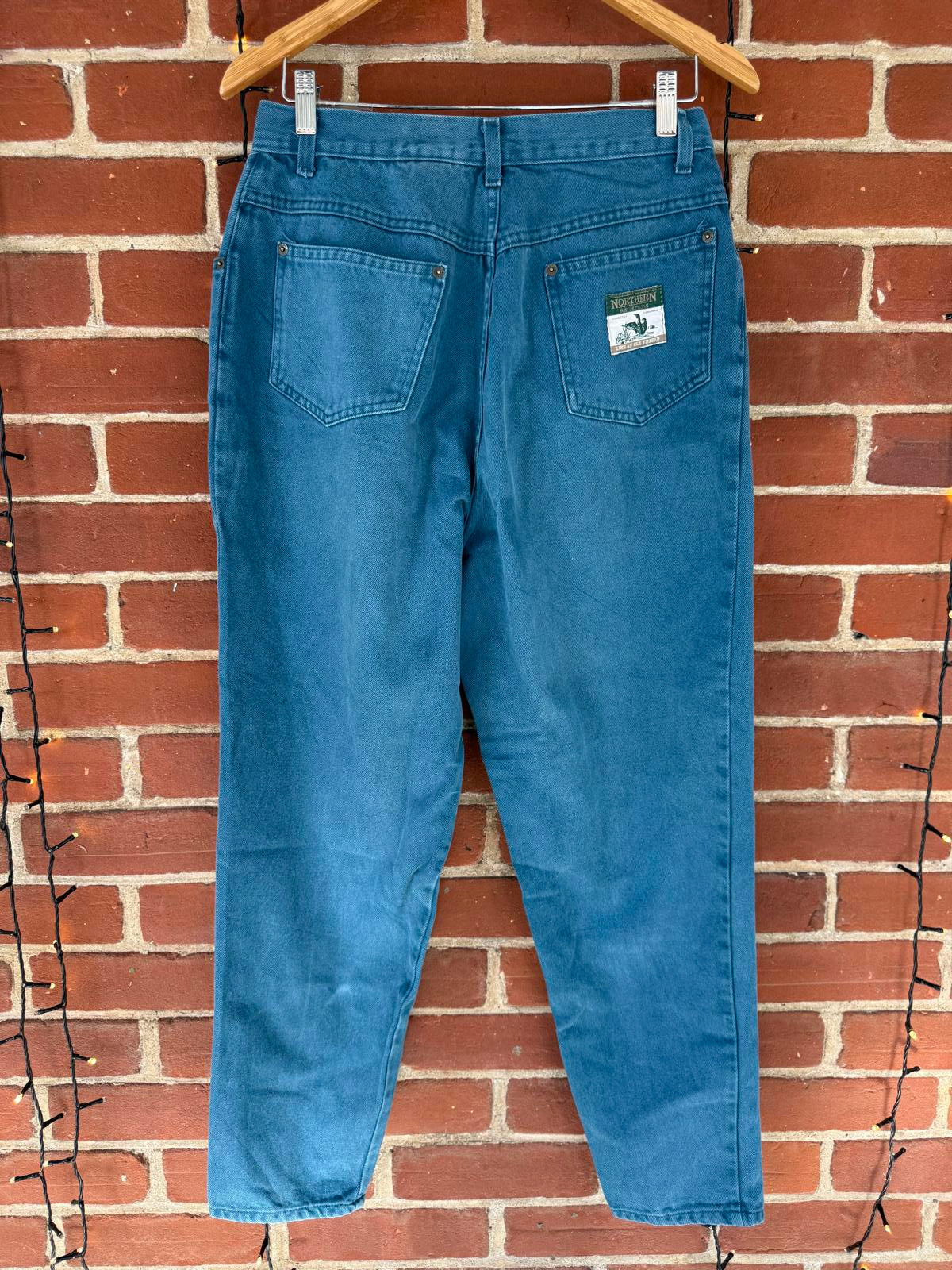 Vintage Northern Reflections Mom Jeans – Teal Blue – Made in Canada – Size 13