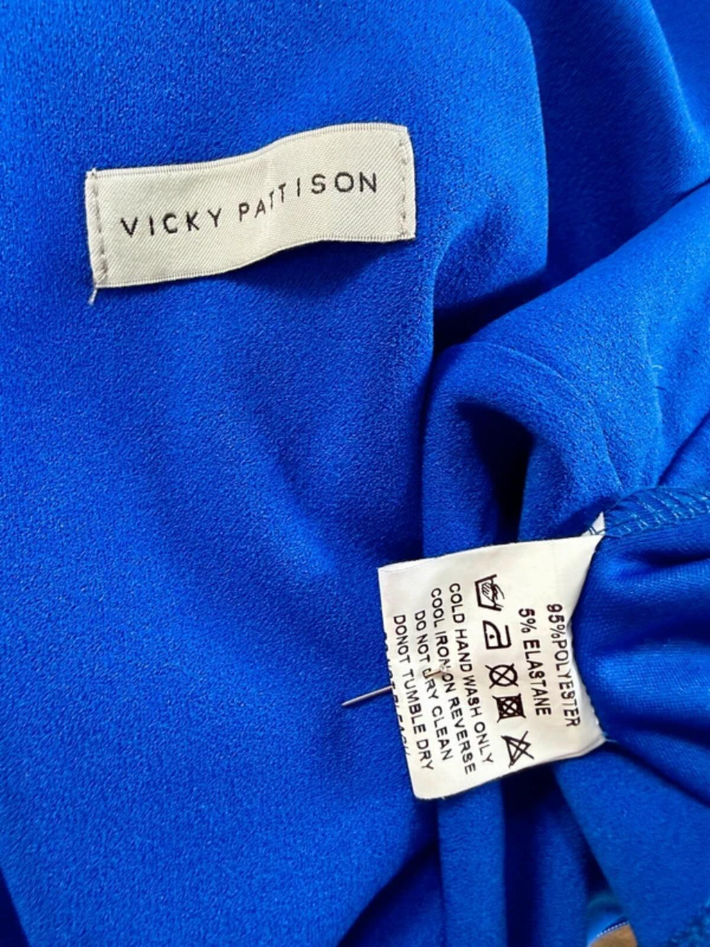 Vicky Pattison / Goddiva Royal Blue Bow Detail Jumpsuit UK 8-10