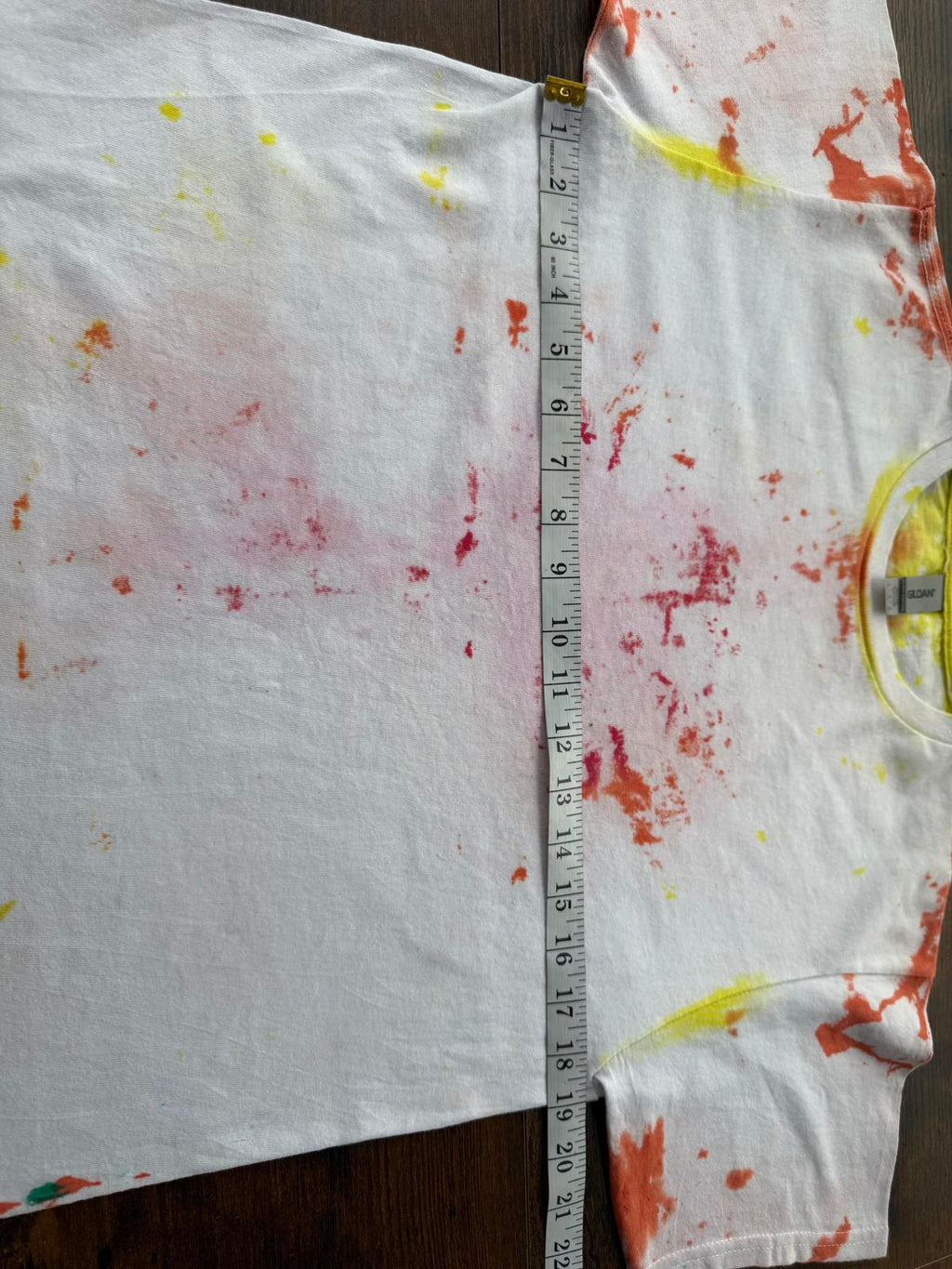 Colourful Tie-Dye T-Shirt - Unique Splash Design Medium Size