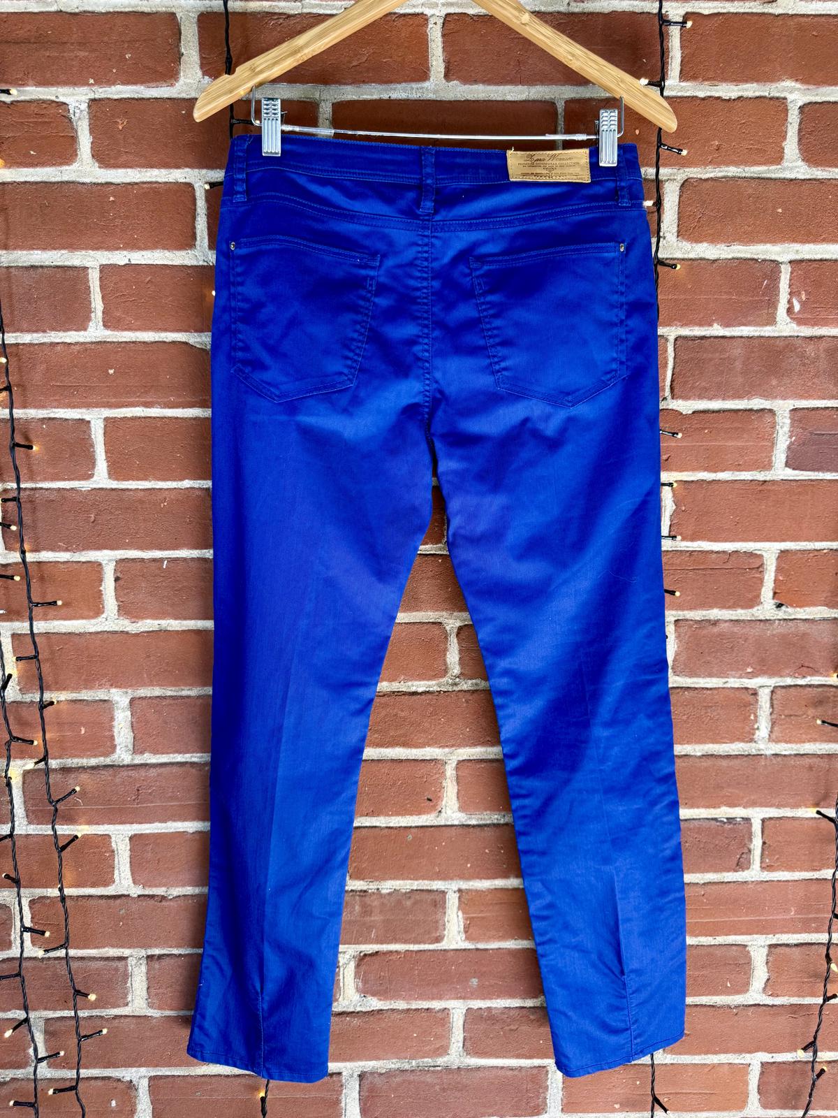 Zara Woman Premium Denimwear Blue Skinny Jeans – UK 12 – Cobalt Blue