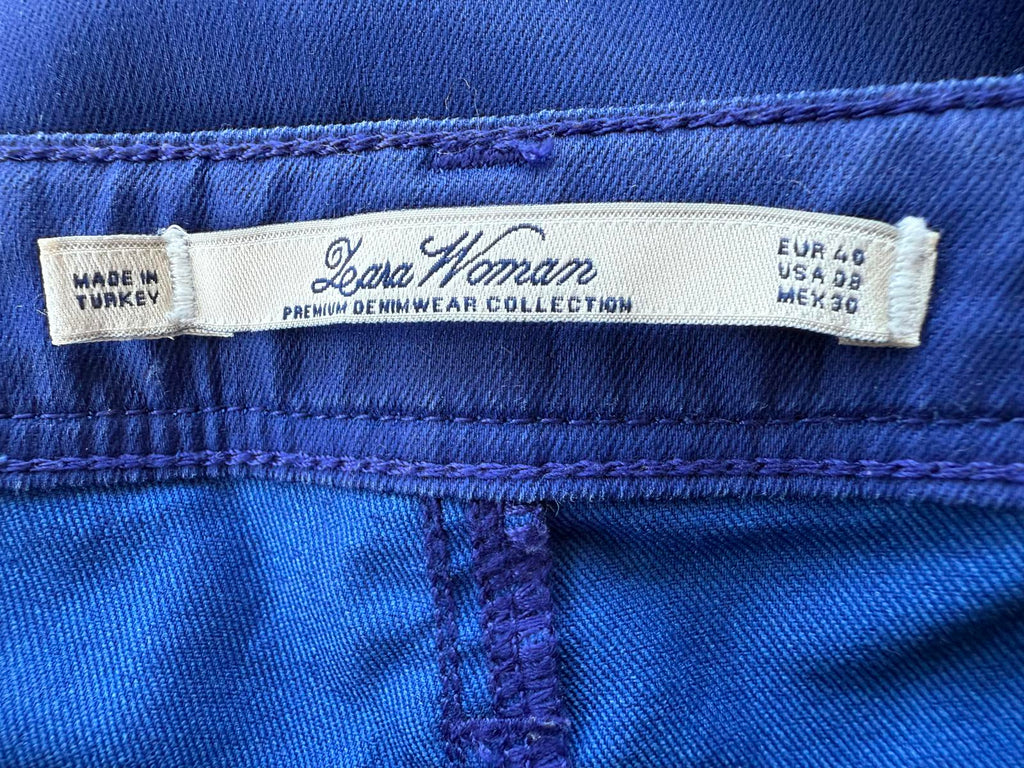 Zara Woman Premium Cobalt Blue Skinny Jeans – EUR 40 UK 12 (circa 2015–2018)