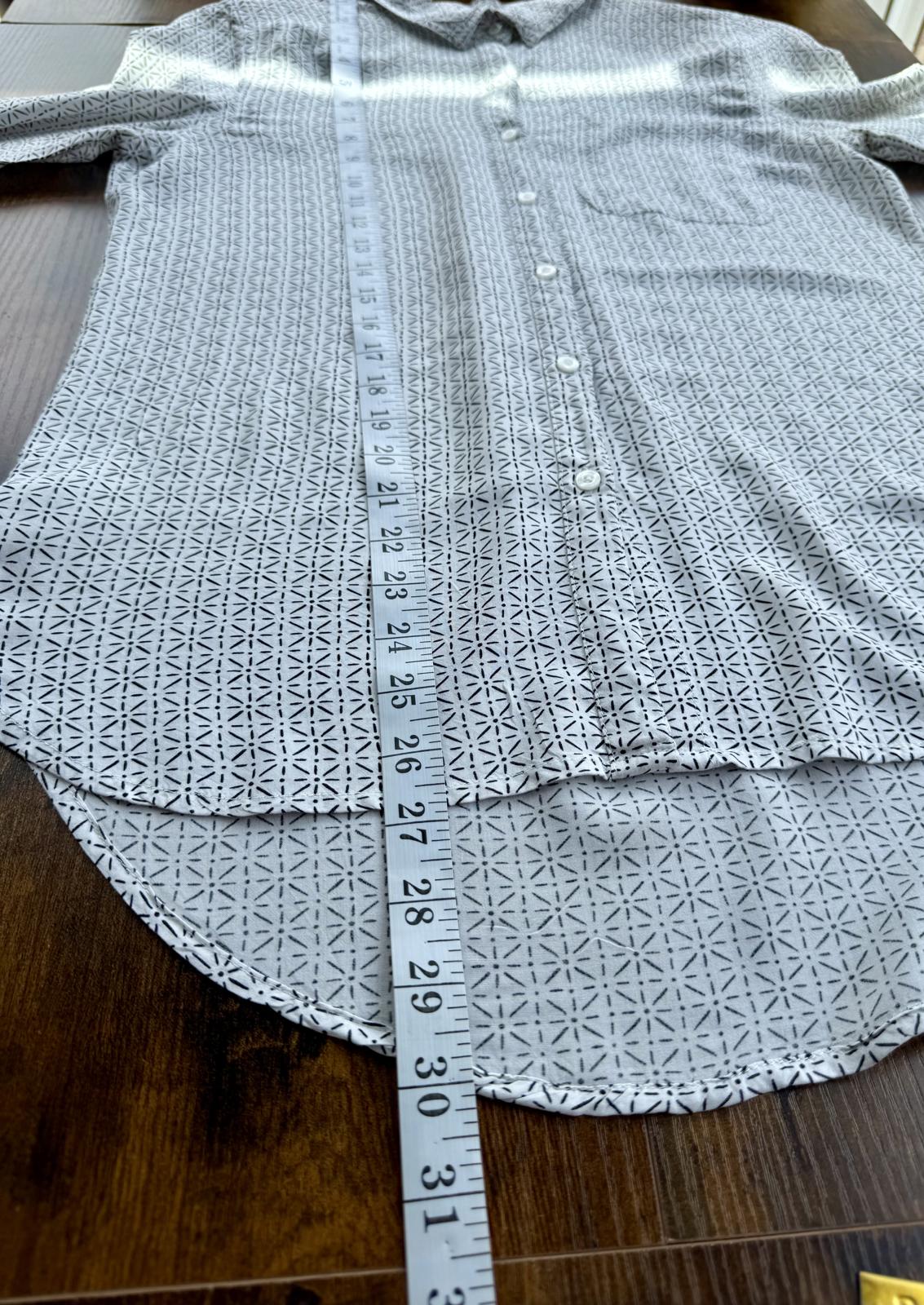 🖤 Max Jeans Monochrome Print Blouse – Size S 🖤