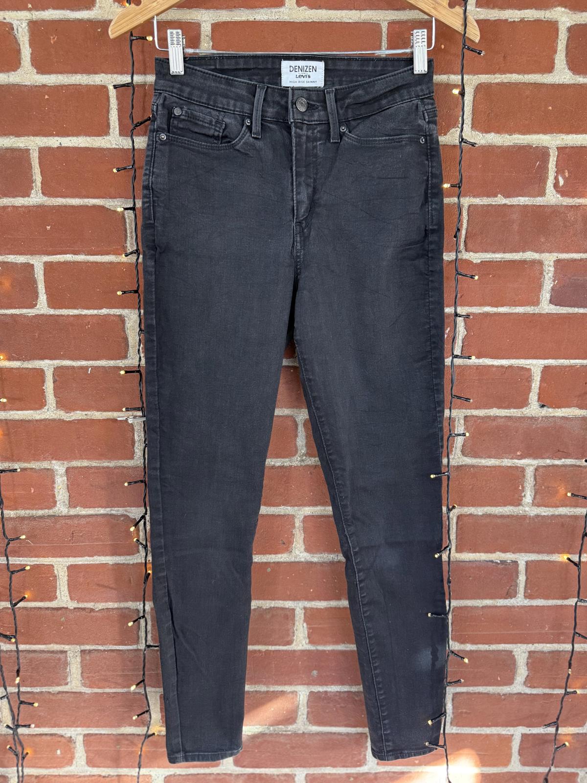 Levi’s Denizen High Rise Skinny Jeans – Black W28 L30 (UK 10)