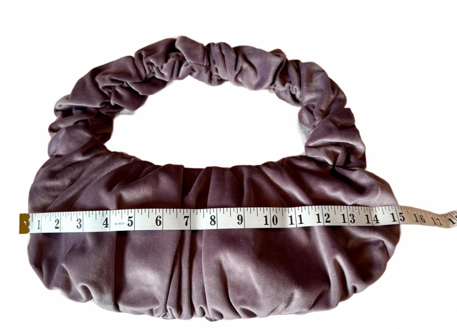 💜 JQ by Generique Chic Lilac Velvet Scrunch Shoulder Bag – BNWT