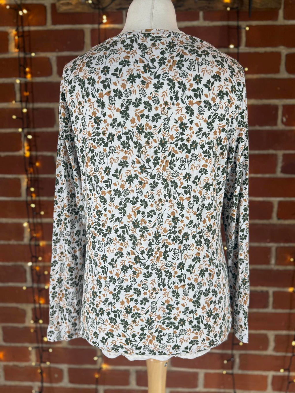 TU Woman Floral Long Sleeve Top UK 18 Autumn Print Casual T-Shirt VGC #142