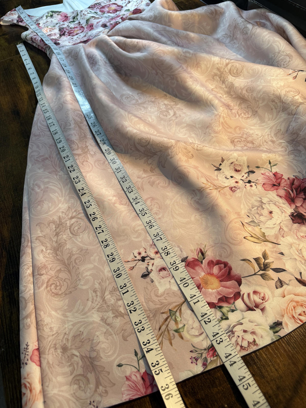 Goddiva Floral Scuba Crepe Midi Dress Pink UK 8–10 VGC                      .295