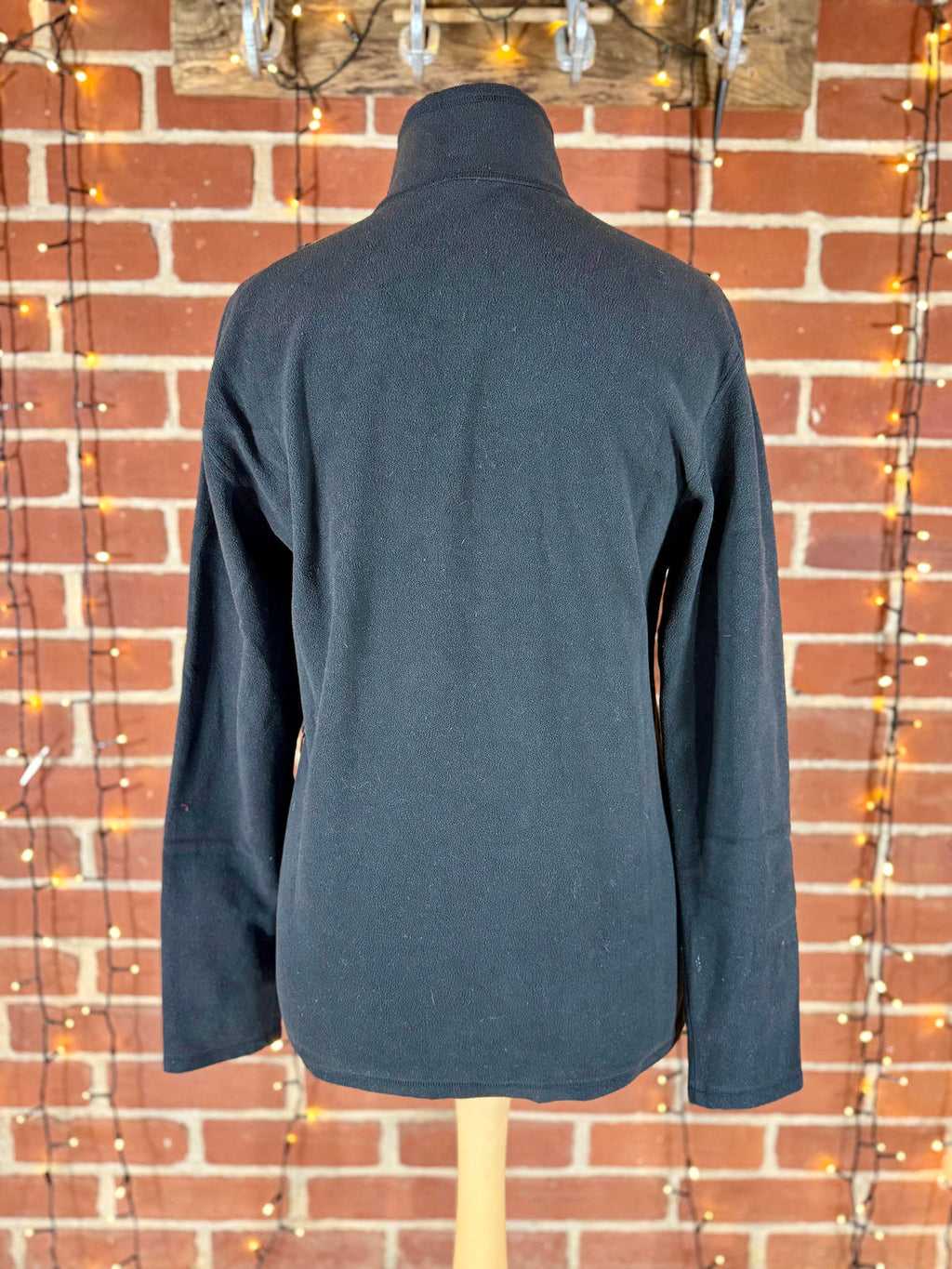 The North Face Black 1/4 Zip Fleece Pullover Recycled Polyester M NUM50