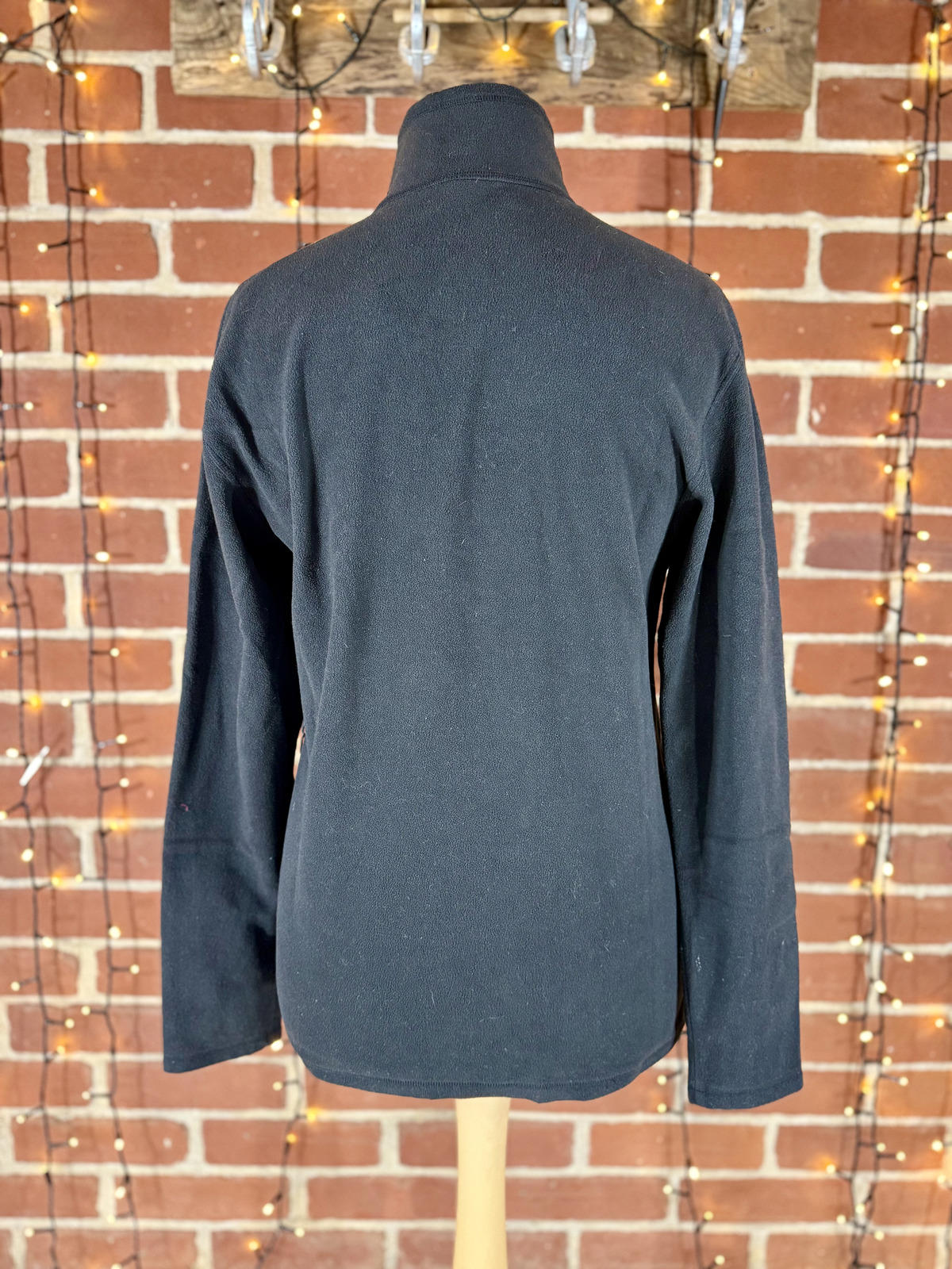 The North Face Black 1/4 Zip Fleece Pullover Recycled Polyester M NUM50