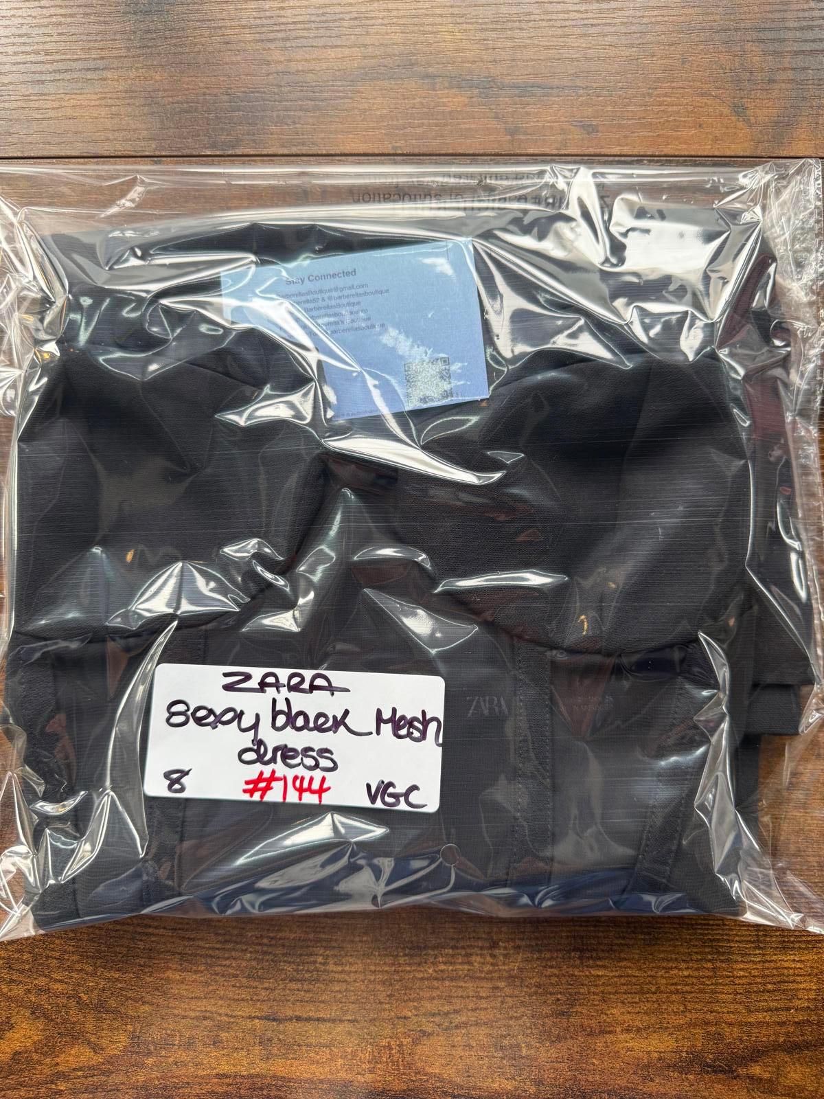 ZARA Black Mesh Corset Mini Dress Size S UK 8 Bustier Bodycon Party Evening #144