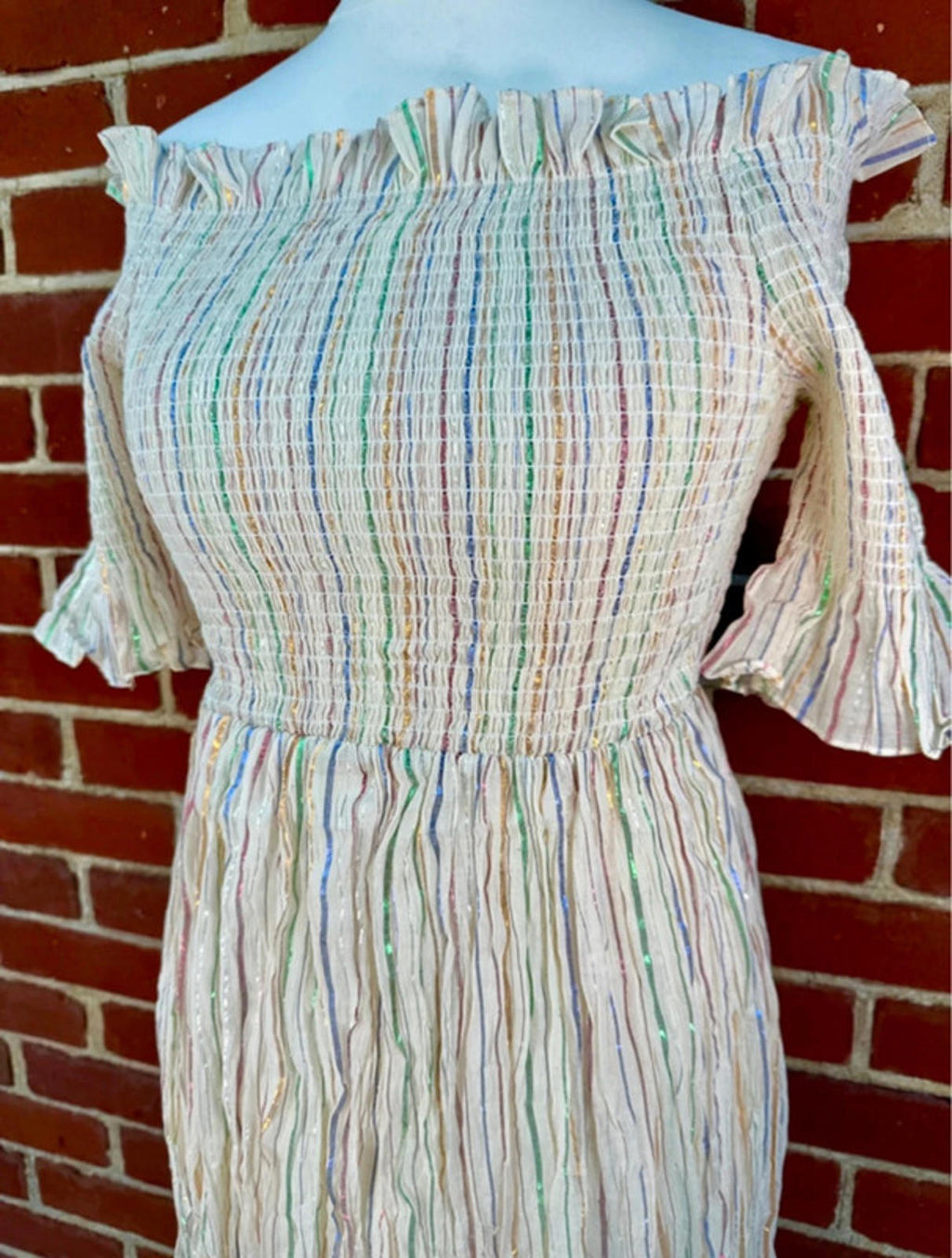 Festival-Ready Rainbow Dress – Fits UK 10–14