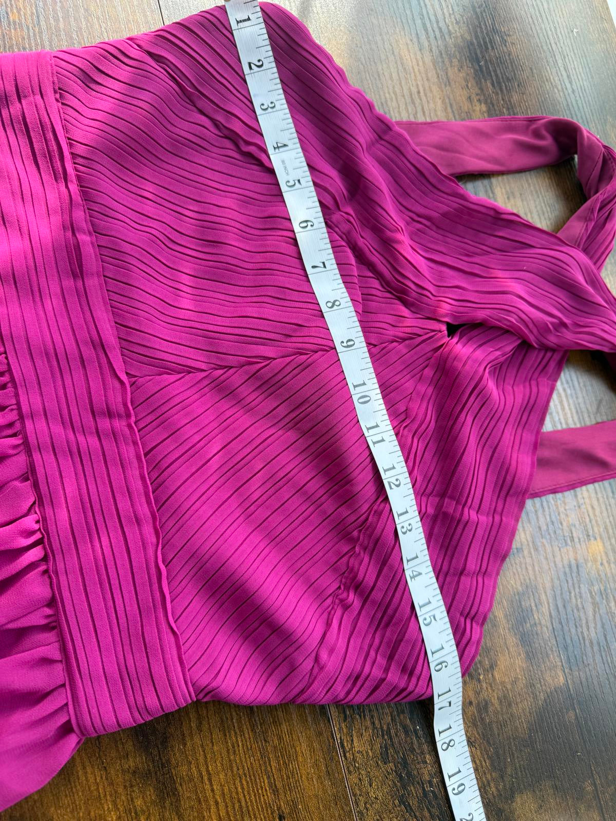 Goddiva London Magenta Halter Maxi Dress – UK 10 Read info!