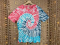 Tie Dye T-Shirt UK L XL Unisex Festival Surf Retro Cotton Tee