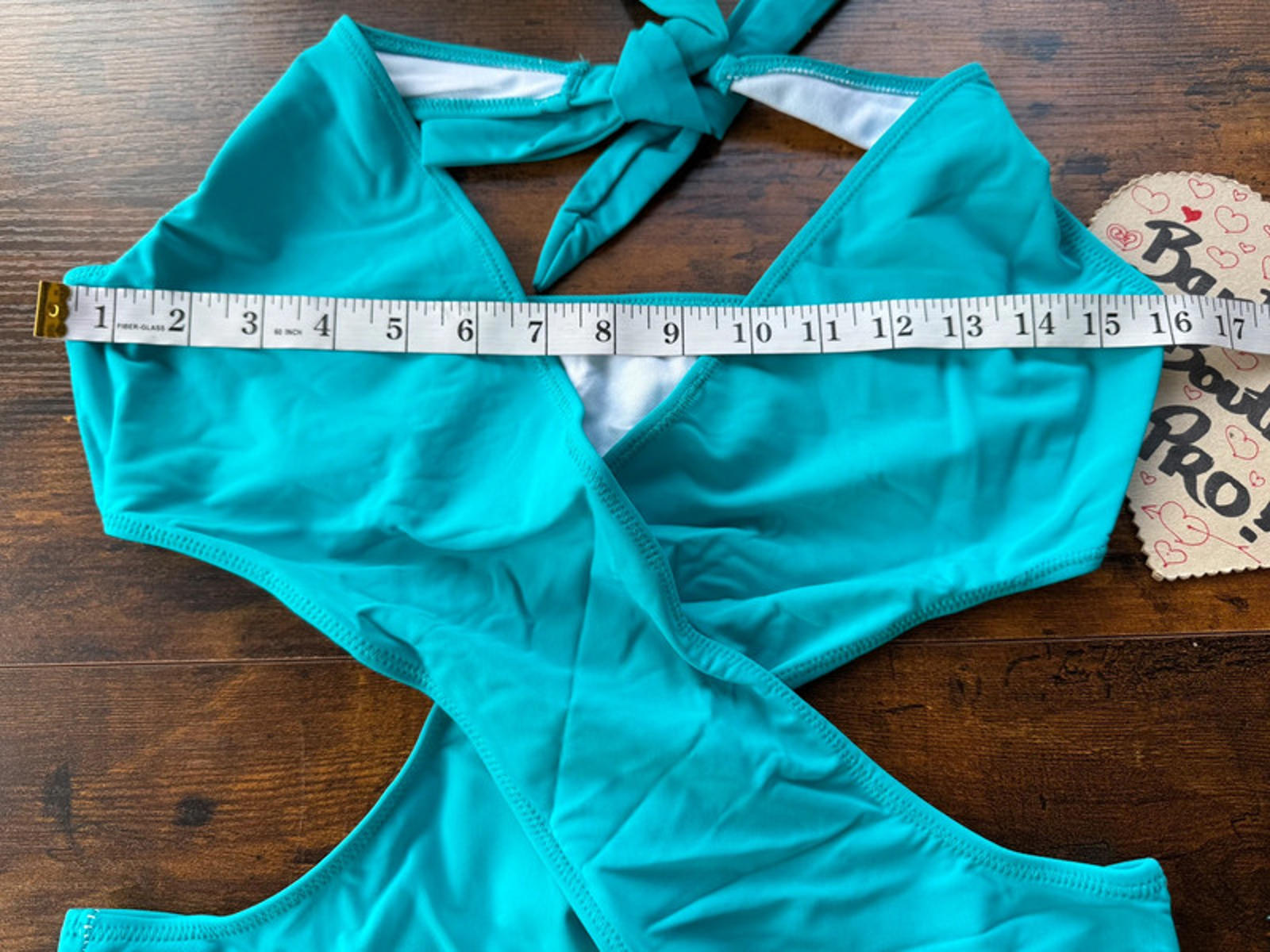 Elegant Aqua Wrap Swimsuit Set - Stylish One Piece