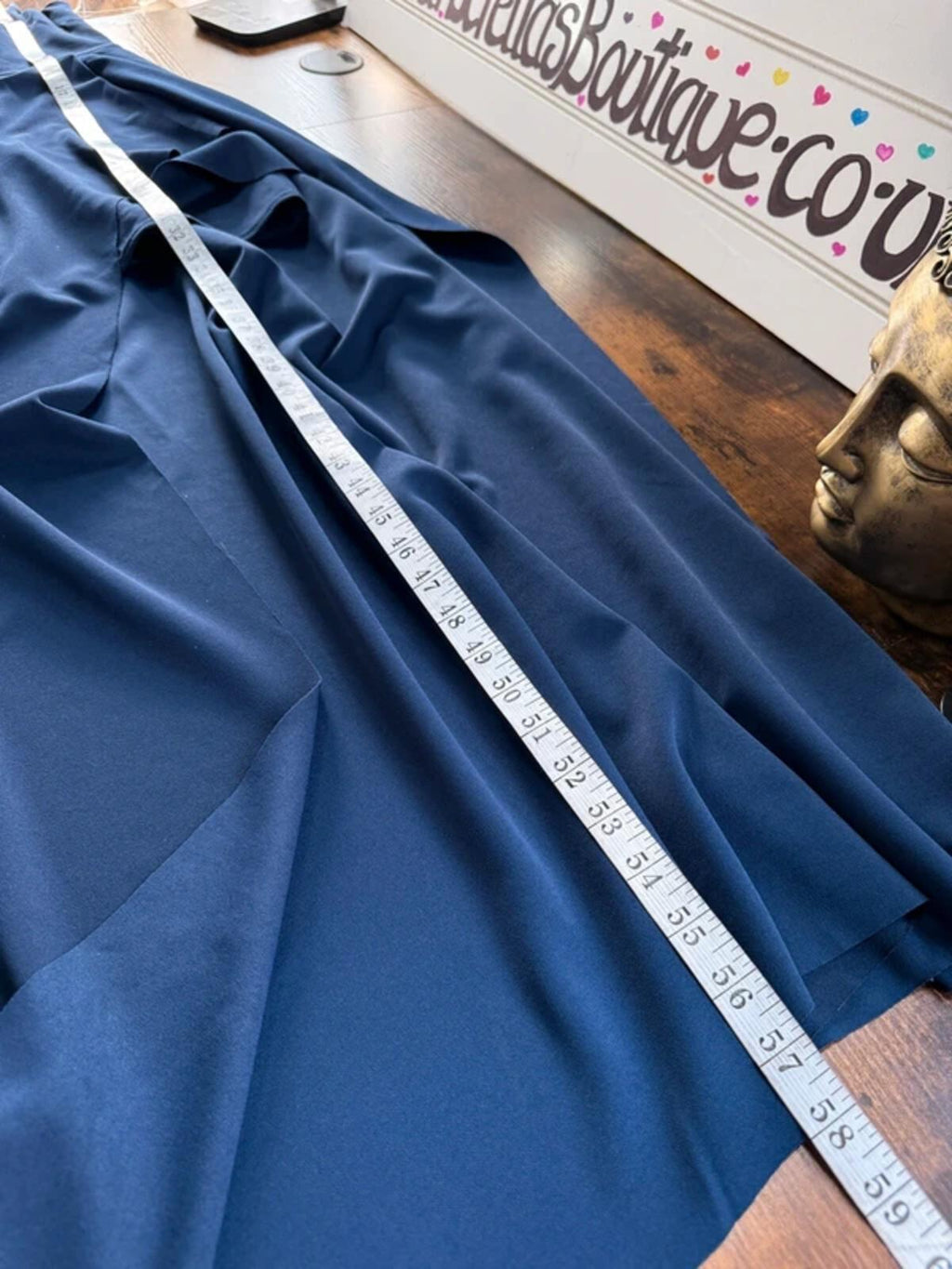 Goddiva Navy One Shoulder Hi Low Dress UK 8 Prom Wedding Guest