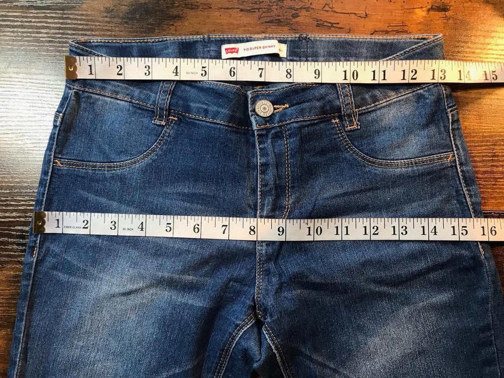 Levi’s 710 Super Skinny Jeans – Blue Denim Uk 8