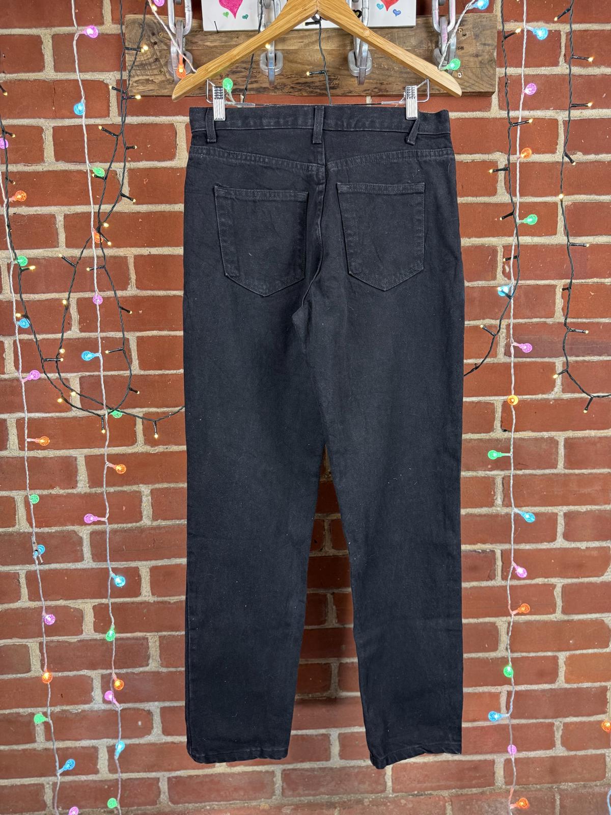 Vintage Faded Glory Classic Straight Black Jeans – US 10 / UK 12