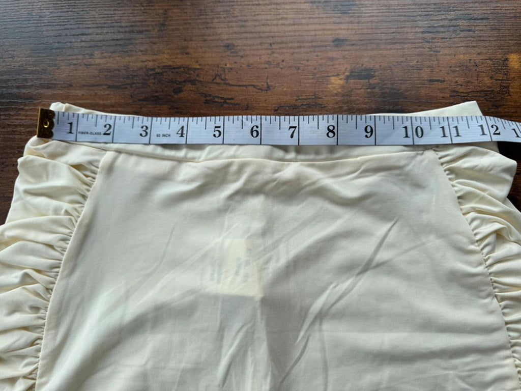 COSMOCHIC Beige Sports Bra & Ruched Shorts Set | Size M (UK 10–12)