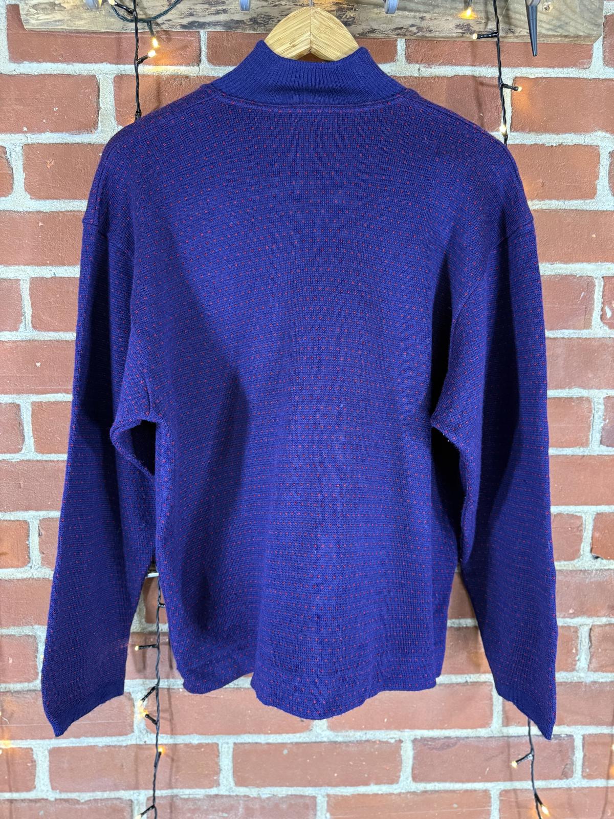 Vintage 1980s GISPA – Made in Italy – Navy/Red – Gold Button Detail #68