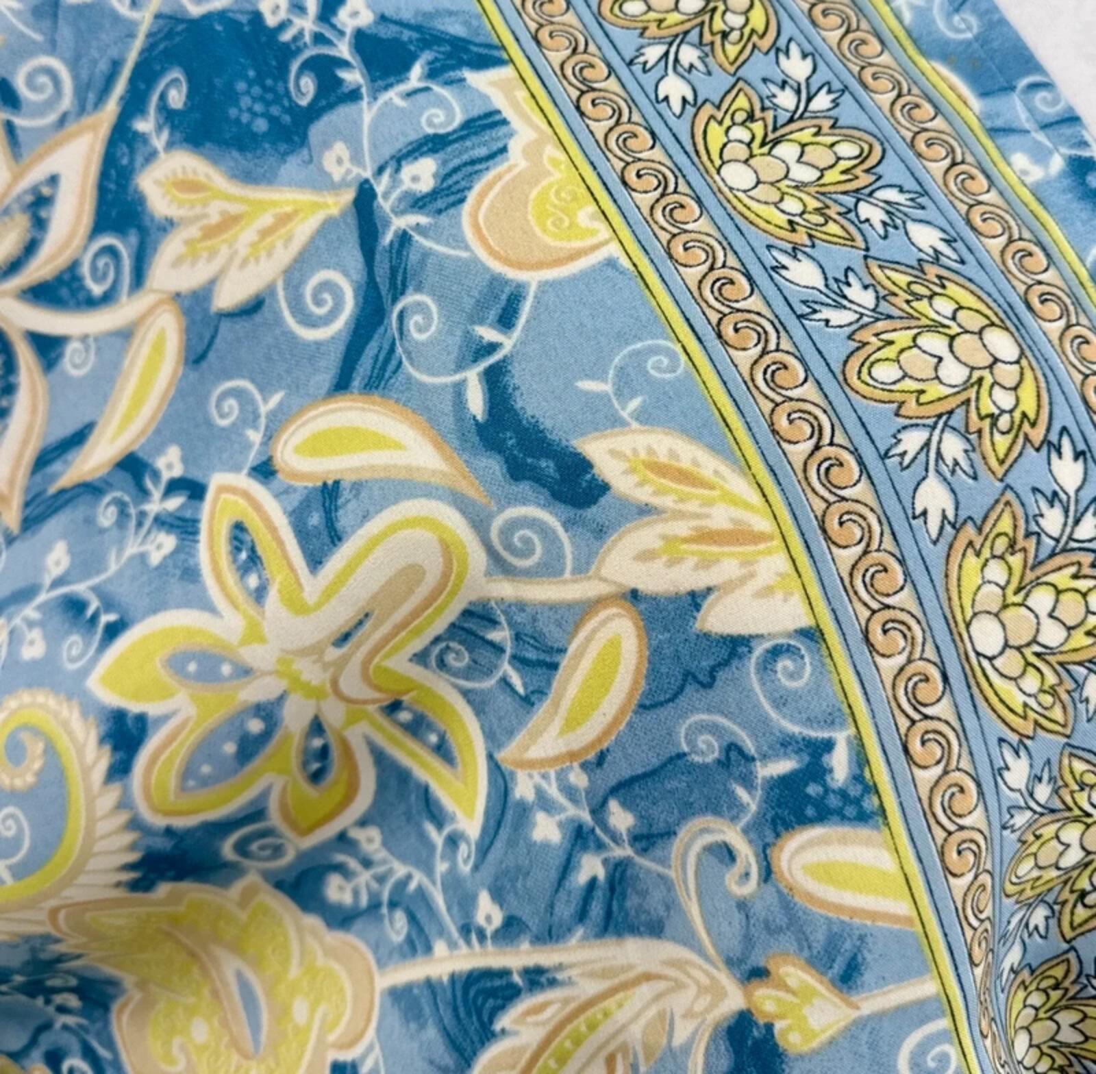 100% Silk Kaftan Maxi Dress Boho Paisley Festival Beach Cover Up