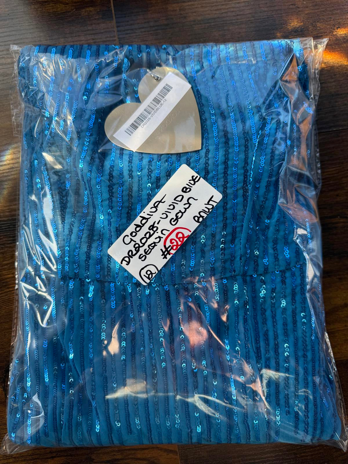 Goddiva London Vivid Blue Sequin Maxi Dress UK 12 BNWT Evening Ball Prom Gown