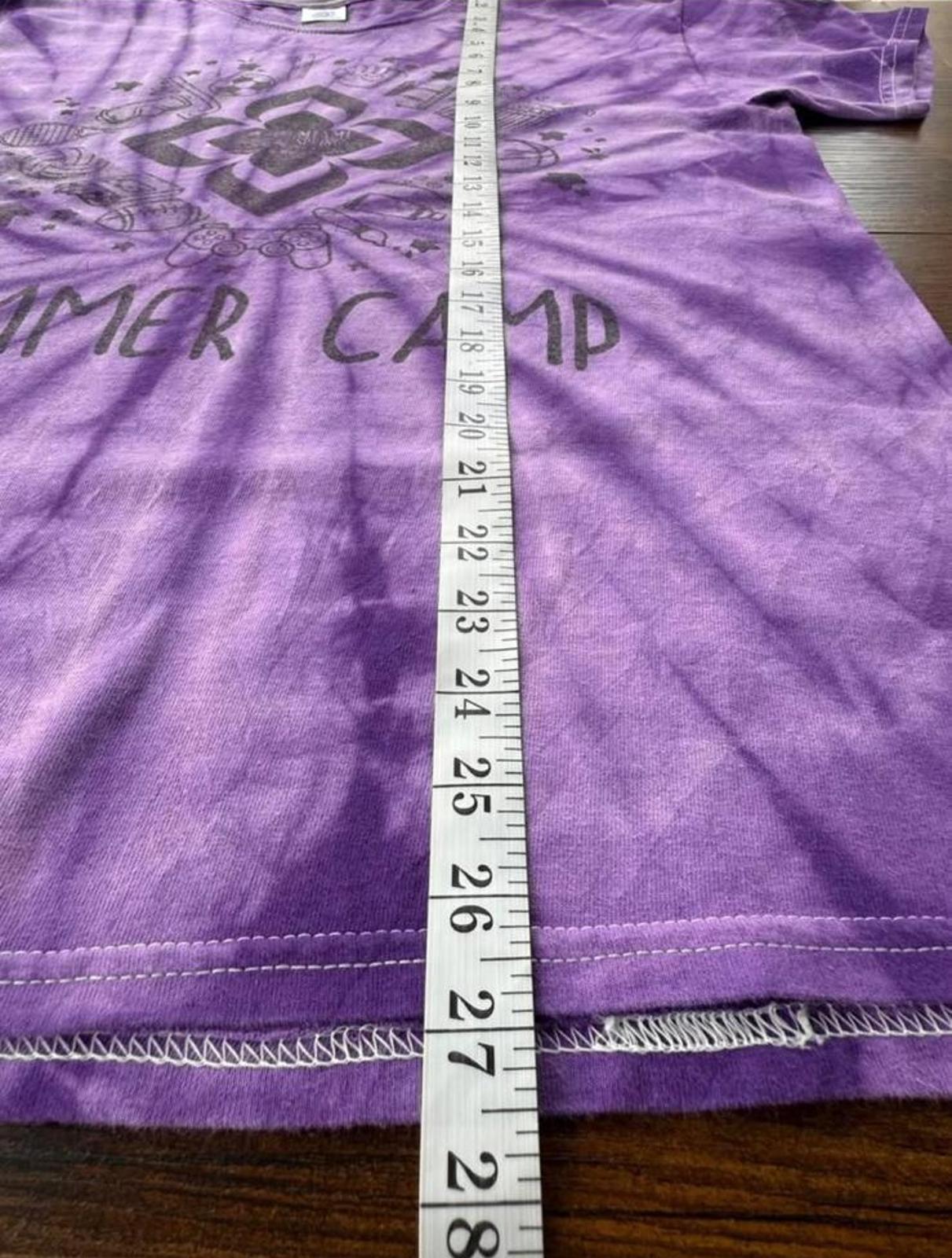 Tie-Dye Purple Summer Camp T-Shirt Size 12