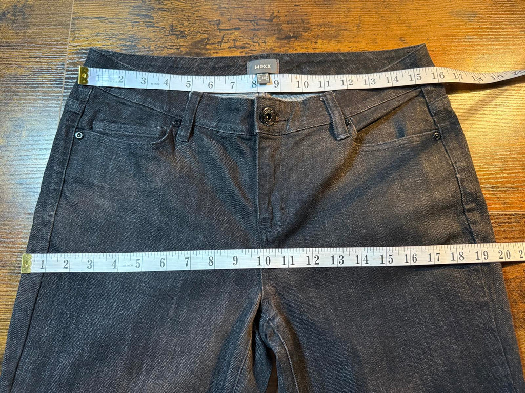 Mexx Straight Leg Black Denim Jeans – Tag UK 14 Fits UK 10–12 / US 6–8