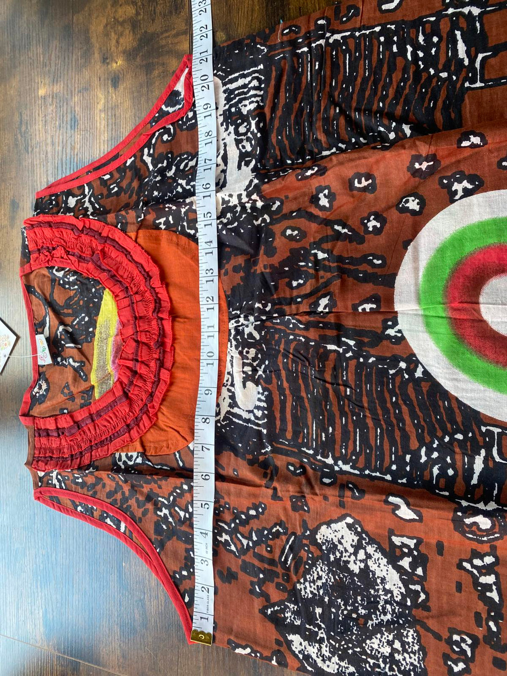 Vintage Artistic Dress with Colourful Circles