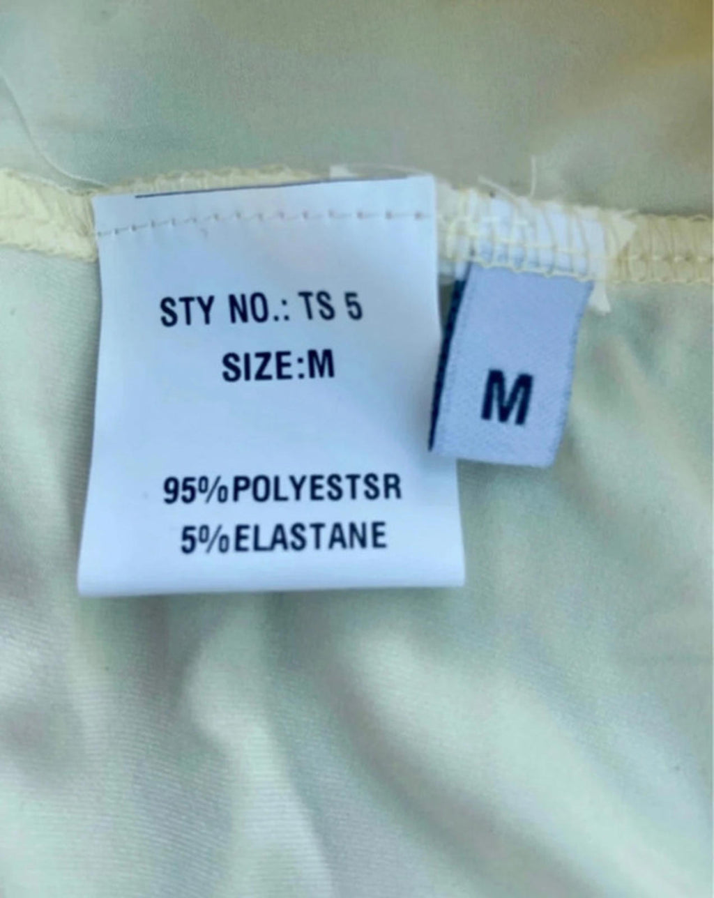 Cream Ruched Co-Ord Set | Frill Shorts & Crop Top - M