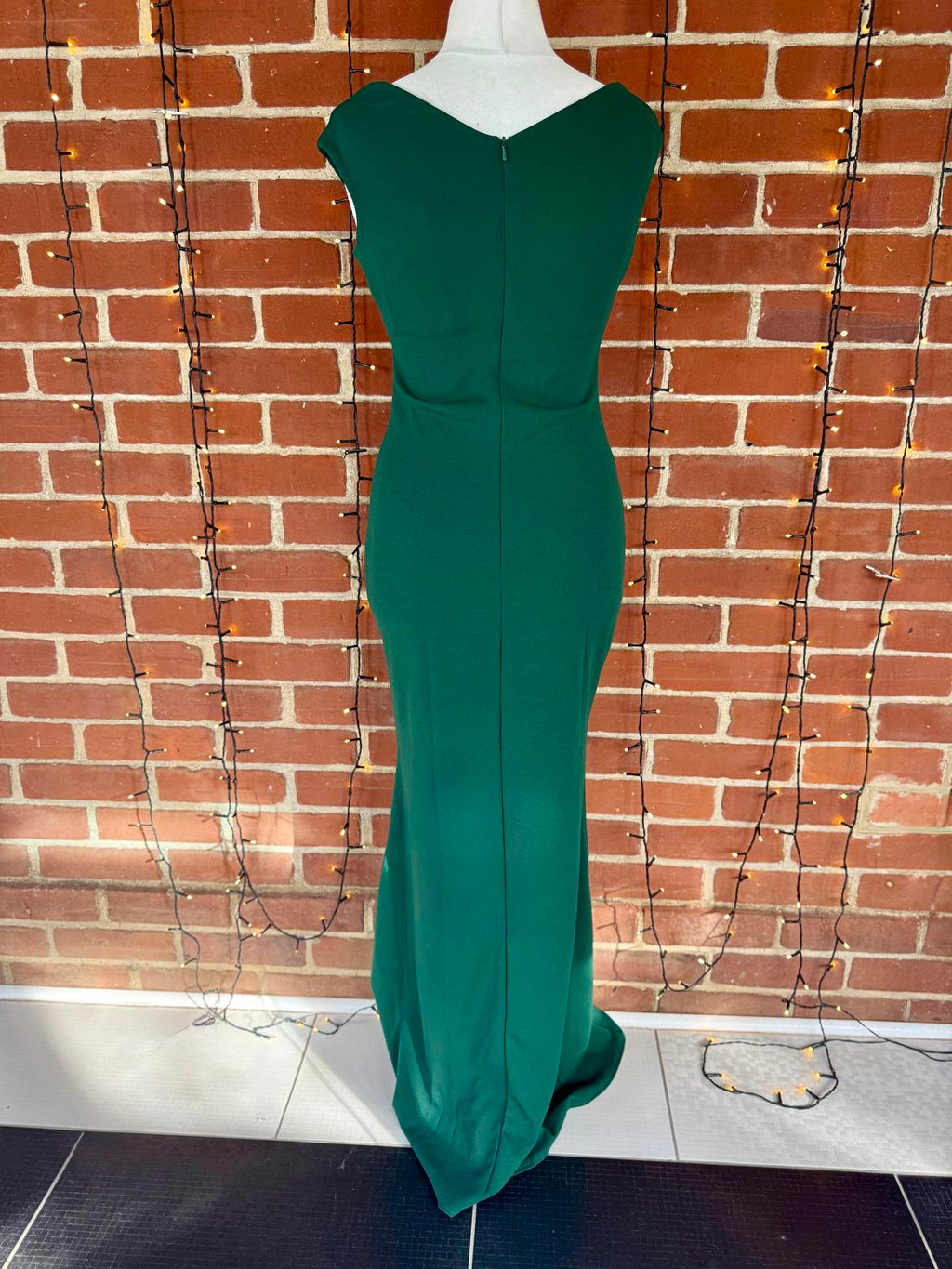 City Goddess Emerald Green Maxi Dress UK 12 BNWT Elegant Evening Gown