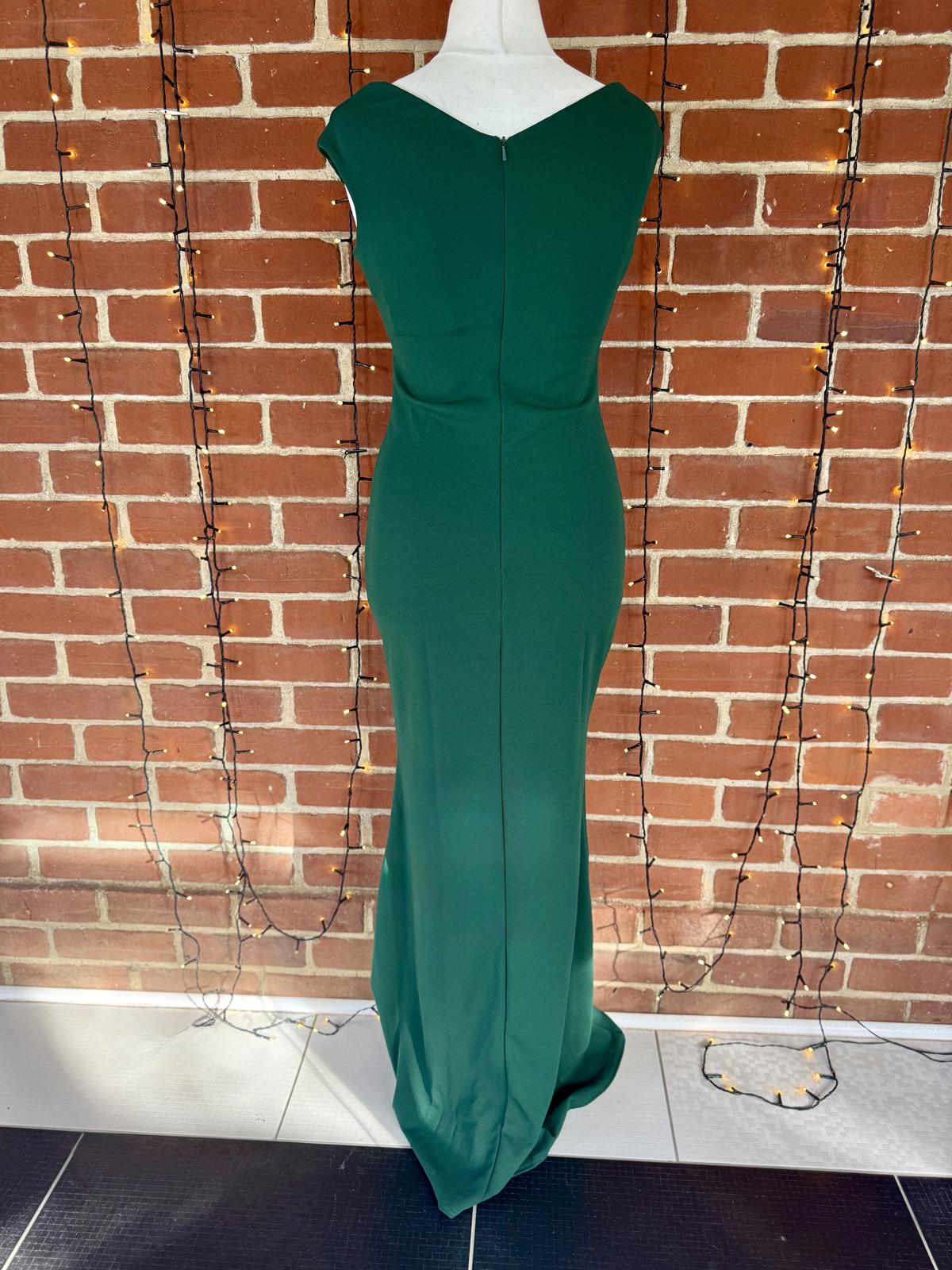 City Goddess Emerald Green Maxi Dress UK 12 BNWT Elegant Evening Gown