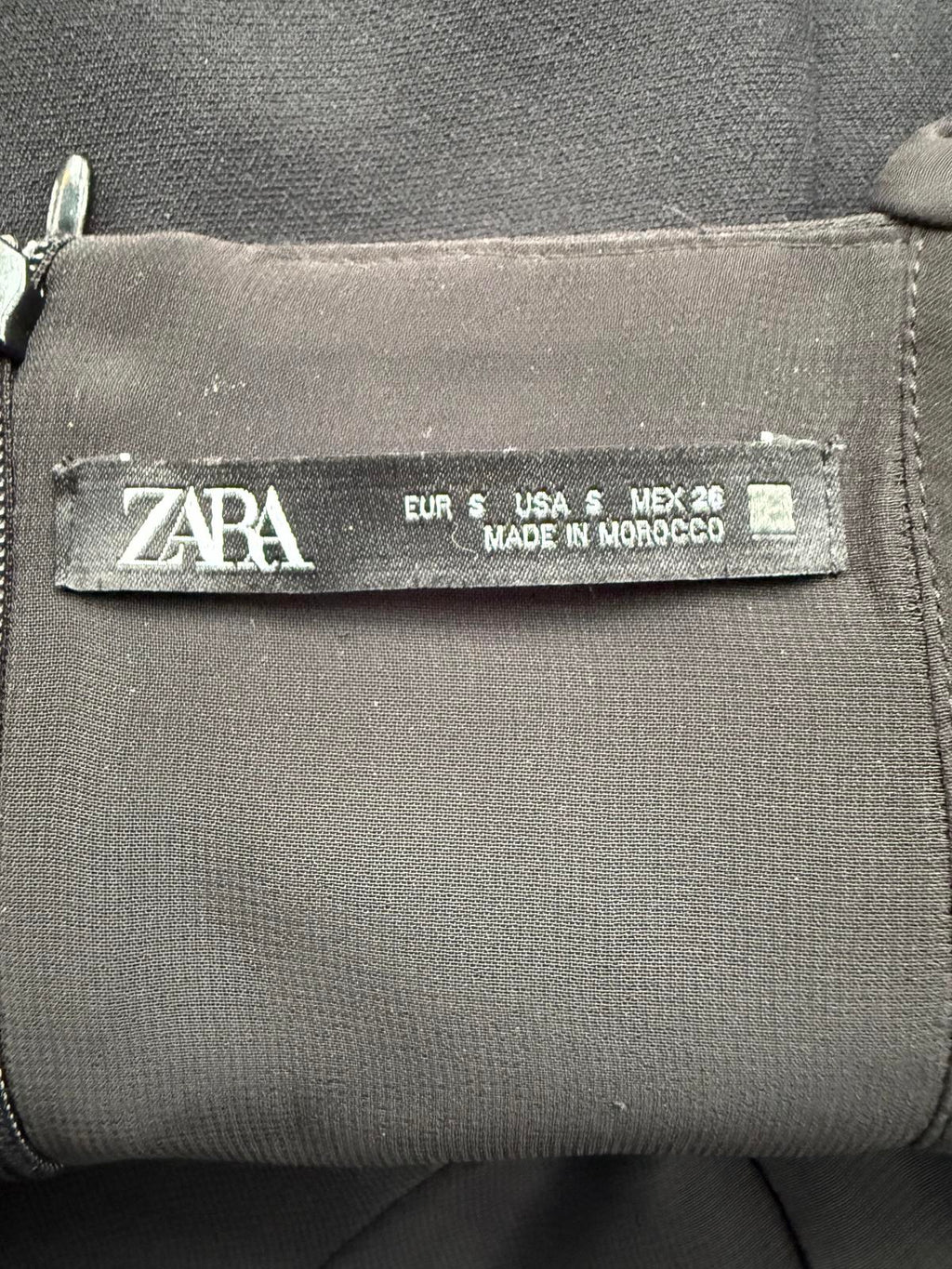 ZARA Black Mesh Corset Mini Dress Size S UK 8 Bustier Bodycon Party Evening #144